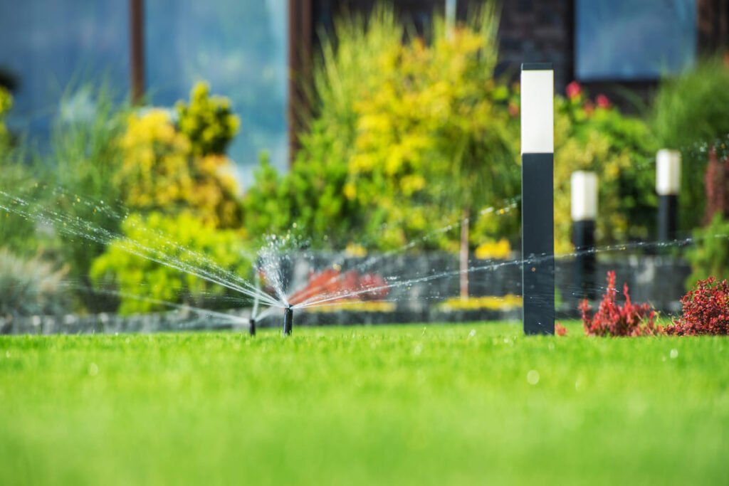 automatic sprinkler for backyard