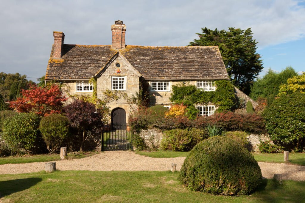 vintage house with garden