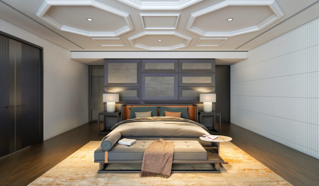 bedroom symmetry feels luxurious