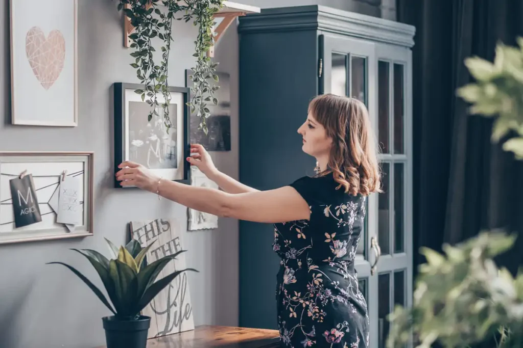 how to decorate an awkward wall