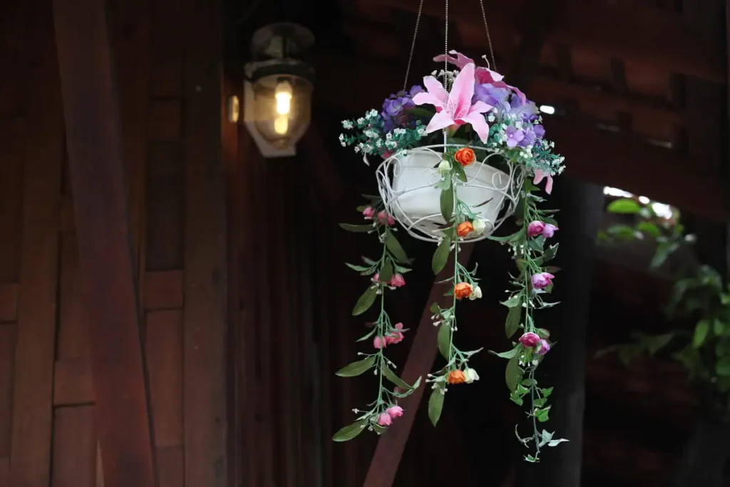 how to keep birds out of hanging pots