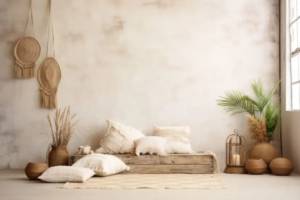 interior space boho decorated room