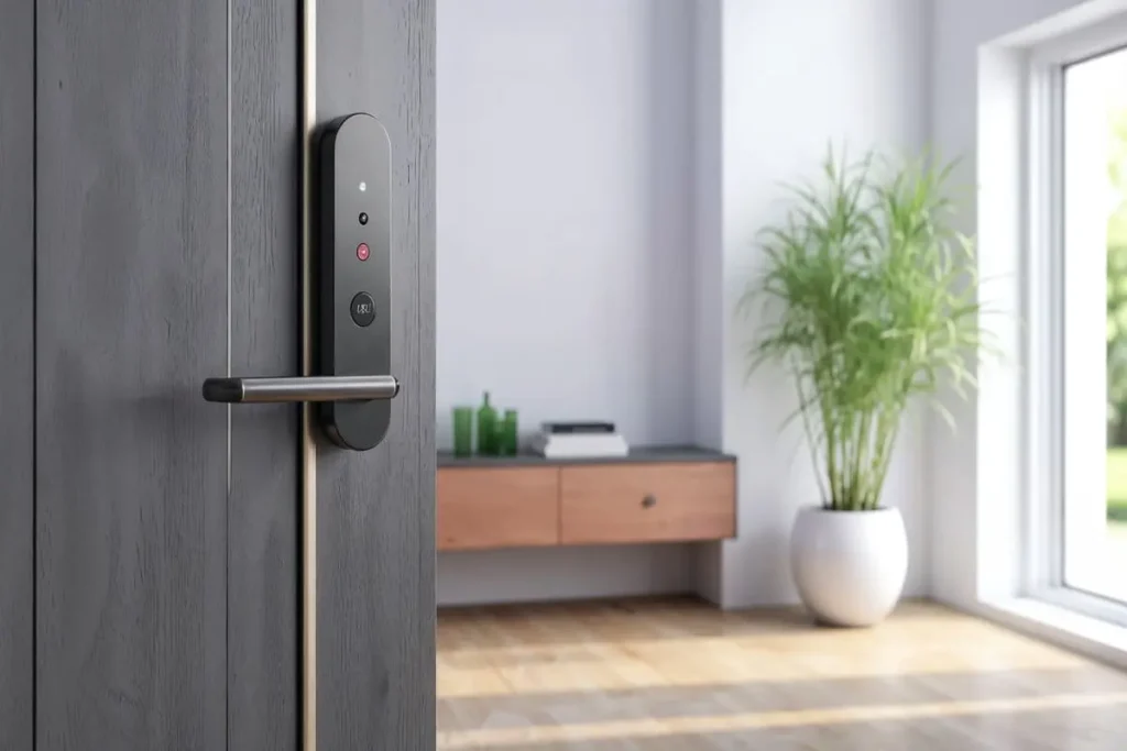 smart lock front door modern home