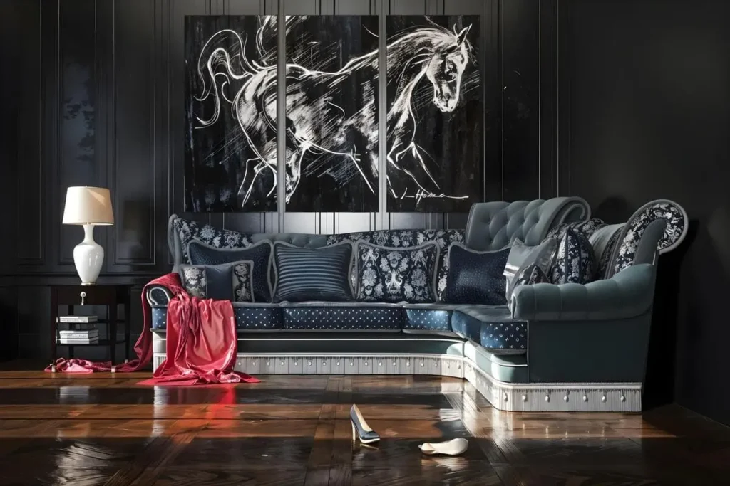 moody wall decor gallery triptych