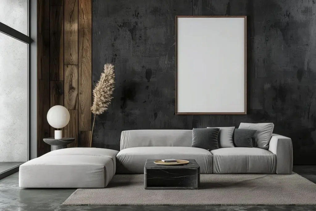 moody wall decor textured accent wall