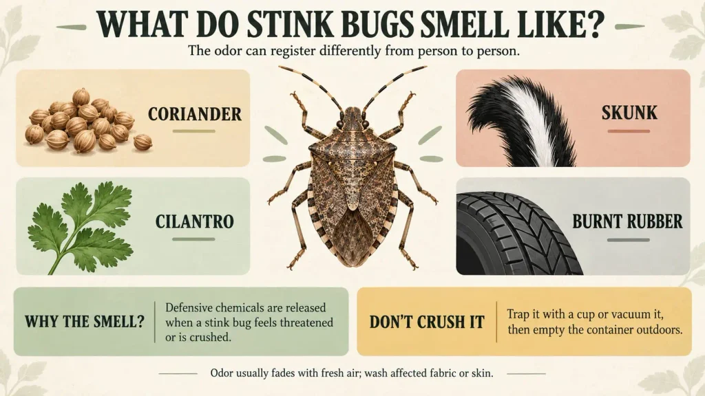 what do stink bugs smell like infographic